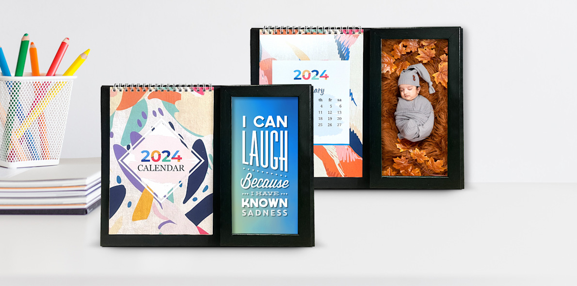 Desk Calendar with Photo Frame VistaPrint